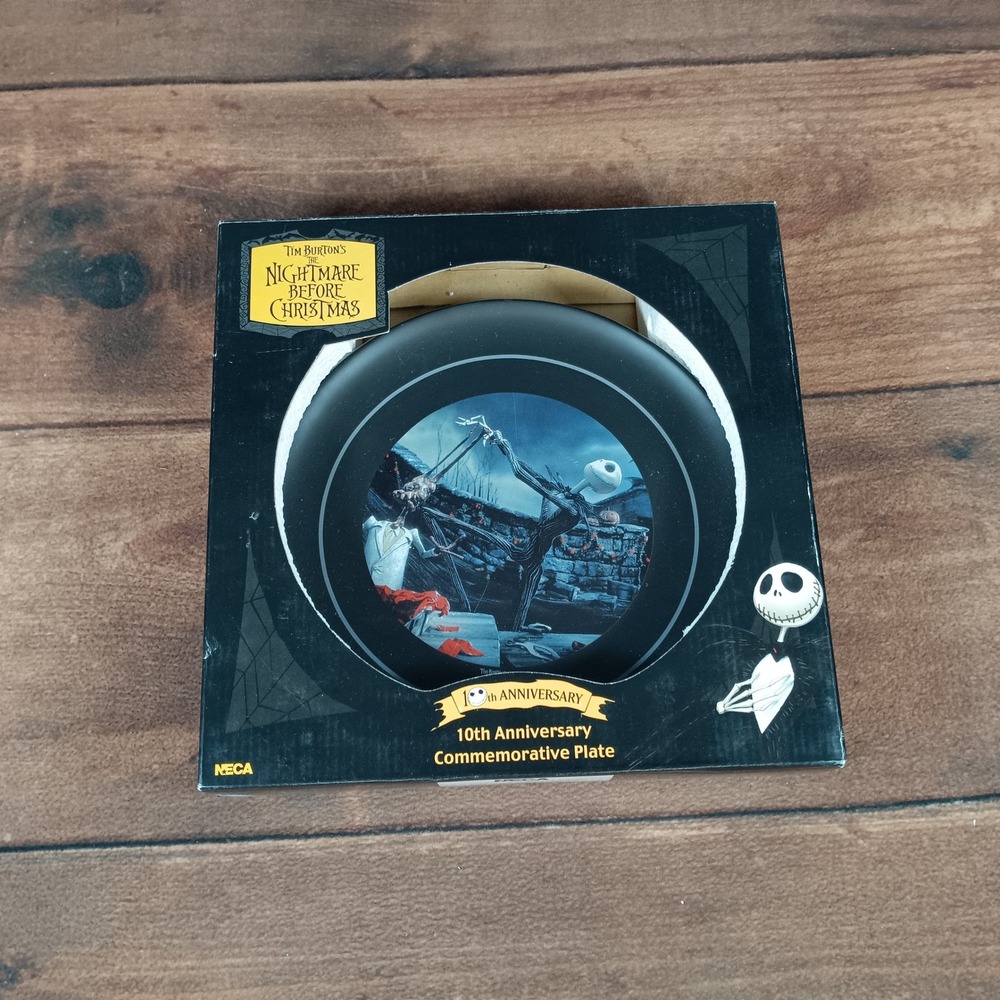 Tim Burton's Nightmare Before Christmas 10th Anniversary Plate‎ NECA